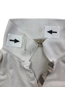 BURBERRY BRIT POLO MINIMAL GRIGIO CHIARO DONNA PRE OWNED M