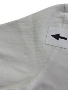 BURBERRY LONDON POLO SHIRT MINIMAL OFF WHITE WOMENS PRE OWNED XS