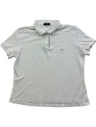 BURBERRY LONDON POLO SHIRT MINIMAL OFF WHITE WOMENS PRE OWNED XS