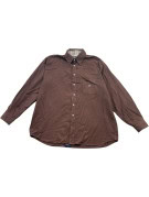 BURBERRY LONDON SHIRT CLASSIC BROWN MENS PRE OWNED XL