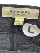 BURBERRY LONDON JEANS MINIMAL BLACK WOMENS PRE OWNED L