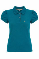 BURBERRY POLO SHIRT MINIMAL TURQUOISE ΓΥΝΑΙΚΕΙΟ PRE OWNED S