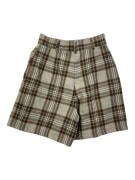 Byblos Shorts Vintage Plaid Beige-Brown Women’s S
