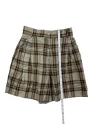 Byblos Shorts Vintage Plaid Beige-Brown Women’s S