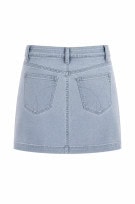 CALVIN KLEIN JEANS DENIM MINI SKIRT WASHED BLUE ΓΥΝΑΙΚΕΙΟ PRE OWNED XS