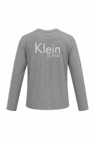 CALVIN KLEIN JEANS ΜΠΛΟΥΖΑ ΜΑΚΡΥΜΑΝΙΚΗ MINIMAL ΓΚΡΙ ΑΝΤΡΙΚΟ PRE OWNED XS