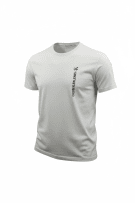 CALVIN KLEIN JEANS T-SHIRT VERTICAL LOGO WHITE MEN'S M