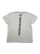 CALVIN KLEIN JEANS T-SHIRT VERTICAL LOGO WHITE MEN'S M