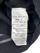 Calvin Klein Jeans Πλεκτή Μπλούζα V-Neck Μαύρη Unisex S