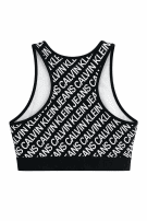CALVIN KLEIN JEANS TOP LOGO PRINT ΜΑΥΡΟ ΓΥΝΑΙΚΕΙΟ PRE OWNED XS