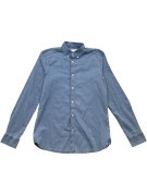 CALVIN KLEIN JEANS CAMICIA DENIM WASHED BLU UOMO PRE OWNED M