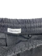 CALVIN KLEIN Pantaloni da tuta slim fit con tasche con zip grigio scuro da uomo M