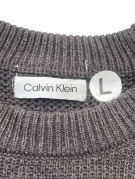 CALVIN KLEIN ΠΛΕΚΤΟ ΠΟΥΛΟΒΕΡ ΜΙΝΙΜΑΛ ΑΝΘΡΑΚΙ ΑΝΤΡΙΚΟ PRE OWNED L