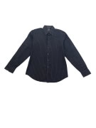 CALVIN KLEIN CAMICIA SLIM FIT A RIGHE NERA DA UOMO L