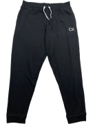 CALVIN KLEIN Sleepwear Pantaloni della tuta con logo minimal neri da uomo XL
