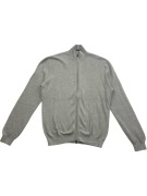 CAMEL ACTIVE giacca in maglia casual con zip grigia da uomo L