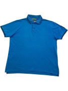 CAMELOT ACTIVE POLO SHIRT MINIMAL BLUE MEN PRE OWNED L