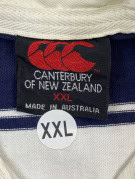 CANTERBURY OF NEW ZEALAND ΜΠΛΟΥΖΑ RUGBY RETRO SPORTSWEAR NAVY ΚΡΕΜ ΑΝΤΡΙΚΟ PRE OWNED XXL