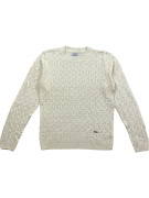 CAPORICCIO ΠΛΕΚΤΗ ΜΠΛΟΥΖΑ CABLE KNIT ΕΚΡΟΥ ΑΝΔΡΙΚΗ L