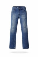 CARHARTT CARGO PANTS WORKWEAR BLU UOMO PRE OWNED S