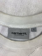 CARHARTT FELPA CON LOGO AMERICAN SCRIPT BIANCO DA UOMO L