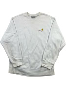 CARHARTT FELPA CON LOGO AMERICAN SCRIPT BIANCO DA UOMO L