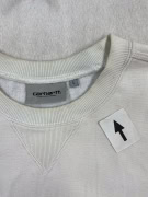 CARHARTT FELPA CON LOGO AMERICAN SCRIPT BIANCO DA UOMO L