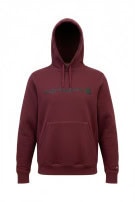 CARHARTT FELPA CON CAPPUCCIO STREETWEAR BORDEAUX UOMO PRE OWNED S