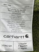 CARHARTT HOODIE WORKWEAR OLIVE MENS PRE OWNED S