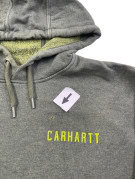 CARHARTT HOODIE WORKWEAR OLIVE MENS PRE OWNED S