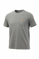 CARHARTT POCKET T SHIRT WORKWEAR HEATHER GREY MEN PRE OWNED M