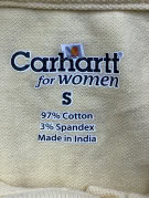 CARHARTT ΜΠΛΟΥΖΑ POLO ΚΕΝΤΗΜΕΝΗ ΑΝΟΙΧΤΟ ΚΙΤΡΙΝΟ ΓΥΝΑΙΚΕΙΟ PRE OWNED S