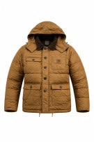 CARHARTT PUFFER JACKET WORKWEAR BROWN MEN PRE OWNED L