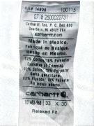 CARHARTT ΠΑΝΤΕΛΟΝΙ JEANS RELAXED FIT ΜΠΛΕ UNISEX L
