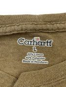 CARHARTT T SHIRT GRAPHIC OLIVE MENS PRE OWNED L