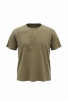 CARHARTT T SHIRT GRAPHIC OLIVE MENS PRE OWNED L