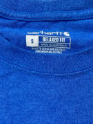 CARHARTT T SHIRT WORKWEAR ΜΠΛΕ ΑΝΤΡΙΚΟ PRE OWNED S