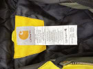 CARHARTT REWORKED JACKET WORKWEAR GREEN YELLOW MEN PRE OWNED
