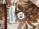 CARIBBEAN CAMISA HAWAIIAN SHIRT FLORAL BEIGE BROWN ΑΝΤΡΙΚΟ PRE OWNED XL