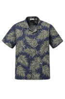 CARIBBEAN SHIRT VINTAGE BLUE MENS PRE OWNED S