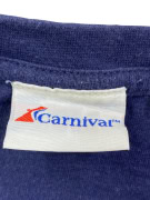 CARNIVAL T-SHIRT 00s COZUMEL MEXICO LOGO BLUE UNISEX XL