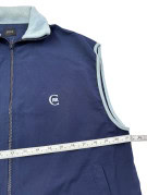 CERRUTI 1881 GILET SMANICATO SPORTSWEAR BLU NAVY UOMO PRE OWNED L
