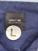 CERRUTI 1881 GILET SMANICATO SPORTSWEAR BLU NAVY UOMO PRE OWNED L