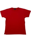 CHAMPION AUTHENTIC T-SHIRT CASUAL CON PICCOLO LOGO ROSSO DA UOMO SMALL