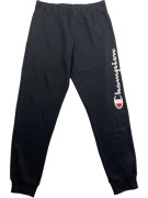 Champion Pantaloni della tuta casual con logo neri unisex L