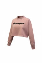 CHAMPION SWEATSHIRT CROPPED PINK WOMENS PRE OWNED S