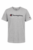 CHAMPION GRAPHIC TEE MINIMAL GREY MENS PRE OWNED XS