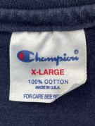 CHAMPION GRAPHIC T SHIRT VINTAGE COLLEGIATE ΝΑΥΤΙΚΟ ΜΠΛΕ ΑΝΤΡΙΚΟ PRE OWNED XL