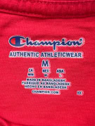 CHAMPION GRAPHIC TEE COLLEGIATE ΚΟΚΚΙΝΟ ΑΝΤΡΙΚΟ PRE OWNED M