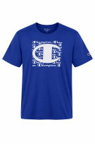 CHAMPION T SHIRT GRAPHIC STREETWEAR BLU UOMO PRE OWNED M
